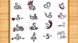 s letter tattoo designs
