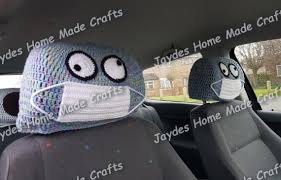 Crazy Doctor Car Headrest Covers