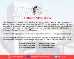 Last january 4, 2020, the office of the national statistician of the philippines statistics authority (psa) ordered pilipinas teleserv to stop accepting applications for birth certificate processing due to various complaints related to its service. Crs Outlets In Metro Manila Some Provinces Closed During Mecq Manila Bulletin