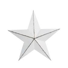 Whole Distressed White Barn Star