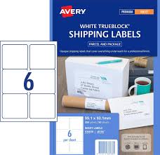 38 50 Avery 936038 Inkjet Labels 6 Per Sheet 6up J8166