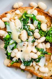Great northern beans cooked with veggies and spices can't be beat. White Beans On Toast A Couple Cooks