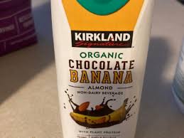 organic chocolate banana almond drink