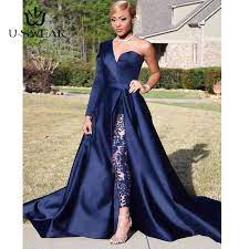 All women men kids home luxury activewear kids activewear men activewear women bath bedroom boutiques boutiques men dining room fine watches men gifts. Fashion Blue Jumpsuits Evening Dresses One Shoulder Women Celebrity Gowns Party Dress With Pants Formal Dress Women Elegant Evening Dresses Aliexpress