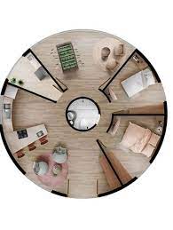 Circle Shape House Floor Plan Round