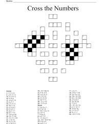Two Step Equations Crossword Wordmint