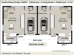 6 Bedrooms Duplex House Plan 269 8 M2
