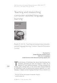There are many options for phd distance learning programs offered at many universities around the world. Pdf Teaching And Researching Computer Assisted Language Learning