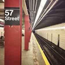 mta subway 57th st 7th ave n q r w