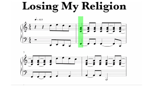 r e m losing my religion sheet
