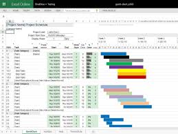 Microsoft Excel Gantt Chart Template Free Download And Gantt