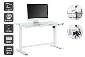 While there are various types of sit to stand desks, including crank, pneumatic and electric, we have focused on the electric models only. Dick Smith Ergolux Sorrento Electric Standing Desk White Glass Home Garden Furniture Home Office Desks