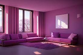 Large Sofa Bright Windows With Curtains