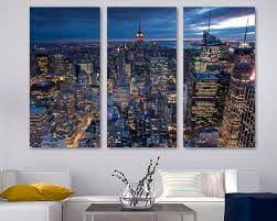 New York City Evening Skyline Canvas