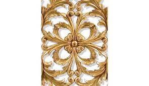 Solid Wood And Gilded Wall Panel