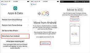 to transfer data from android to iphone