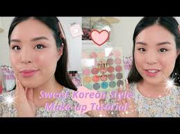 sweet korean style makeup tutorial ft