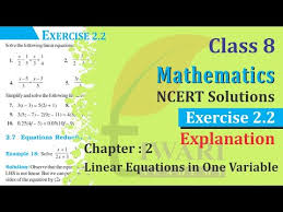 Solve The Following Linear Equation X