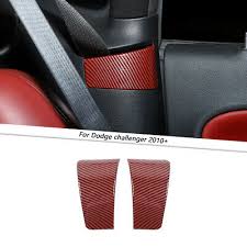 Red Carbon Fiber Car Seat Safety Belt