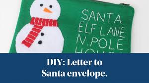 Diy Letter To Santa Envelope Inspiration Youtube