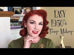 easy 1950 s pinup makeup you