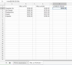 How To Find A Cheap Flight Using Excel Magic