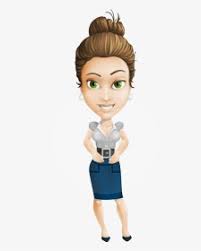 business woman cartoon character set