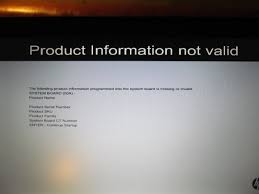Hp Product Information Not Valid Solution