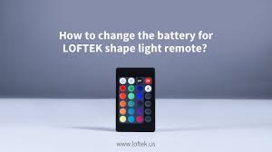 How To Change The Battery For Loftek Shape Light Remote Youtube