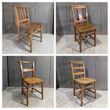 antique old wooden church chapel chairs