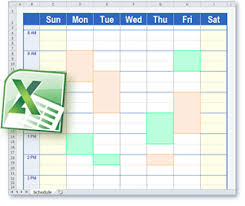 Schedule Templates In Excel Format
