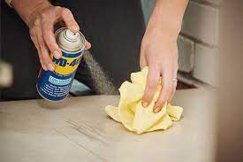 wd 40 to remove rust from tiles