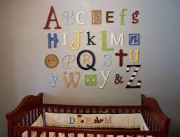 Wooden Wall Alphabet Letters Cutout