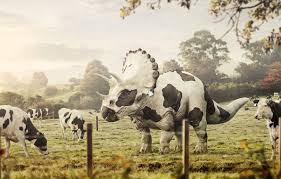 wallpaper nature cow dinosaur art