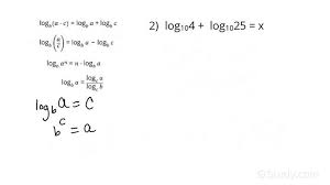 Using Properties Of Logarithms