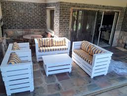6 Seater Wooden Patio Furniture White