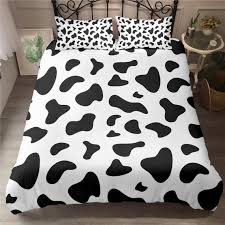 3 Pieces Black And White Duvet Cover