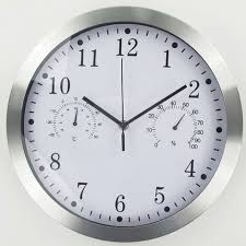 Quartz Round Wall Clock Aluminum