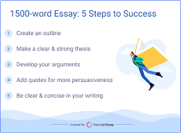how to write a 1500 word essay