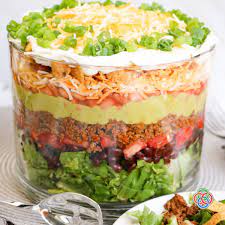layered taco salad