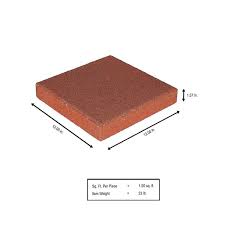 Red Square Concrete Step Stone