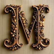 Русский алфавит красивая буква М» — создано в Шедевруме