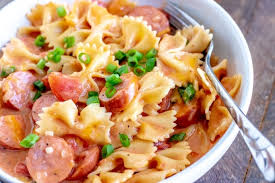 creamy sausage pasta dinner made in