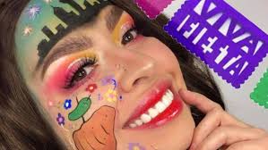 creates fiesta inspired makeup look