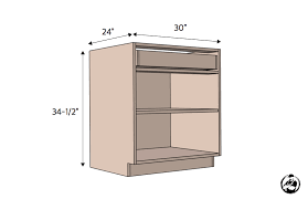 30in base cabinet carc frameless