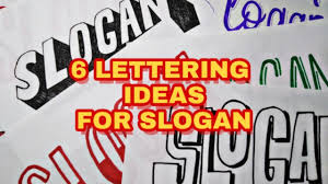 6 lettering ideas for slogan slogan