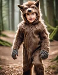 werewolf costume kids face swap