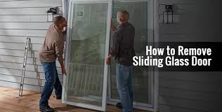 how to remove sliding glass door