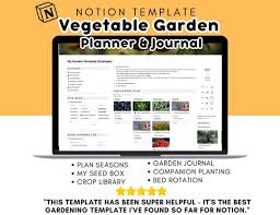 Notion Template Vegetable Garden