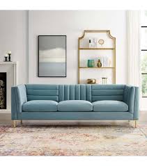 channel tufted sofa
